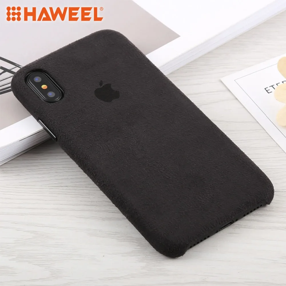 

HAWEEL Matte Case For iPhone X / XS / XR / XS MAX Suede PC Protective Back Cover Case Thin Solid Simple Phone Cases