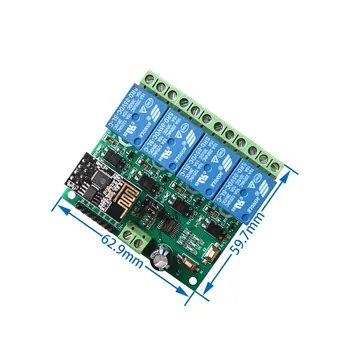 

ESP8266 4CH 5V WiFi Relay Module Smart Home Mobile APP Remote Control Switch