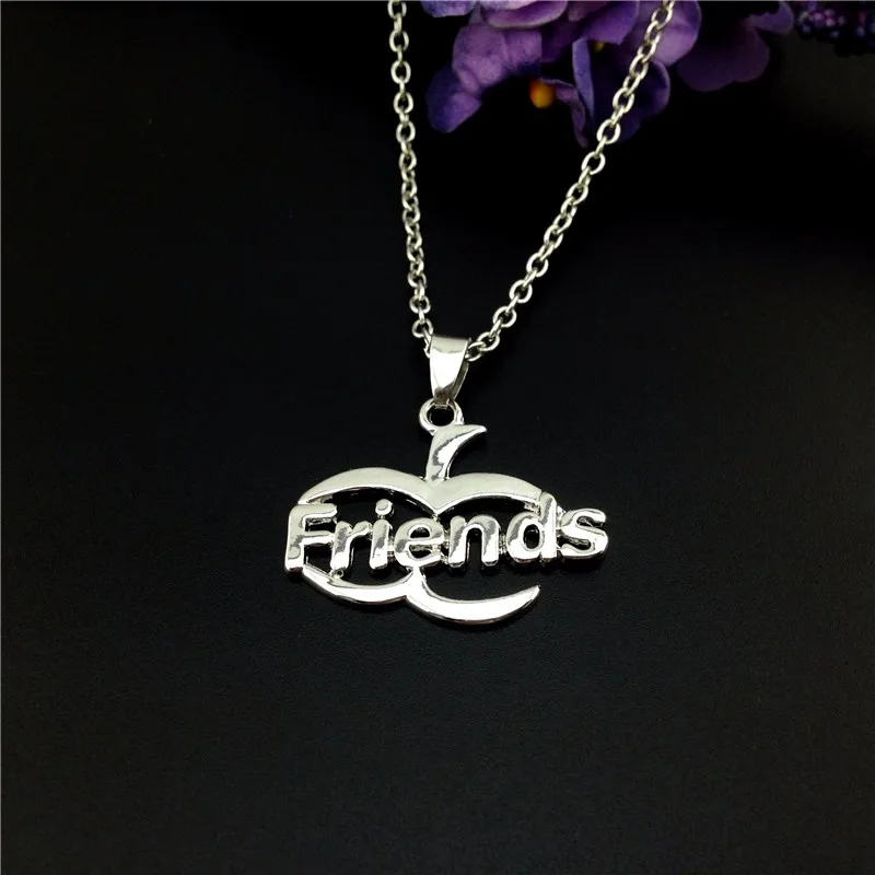 diamante heart friendship bff necklace 