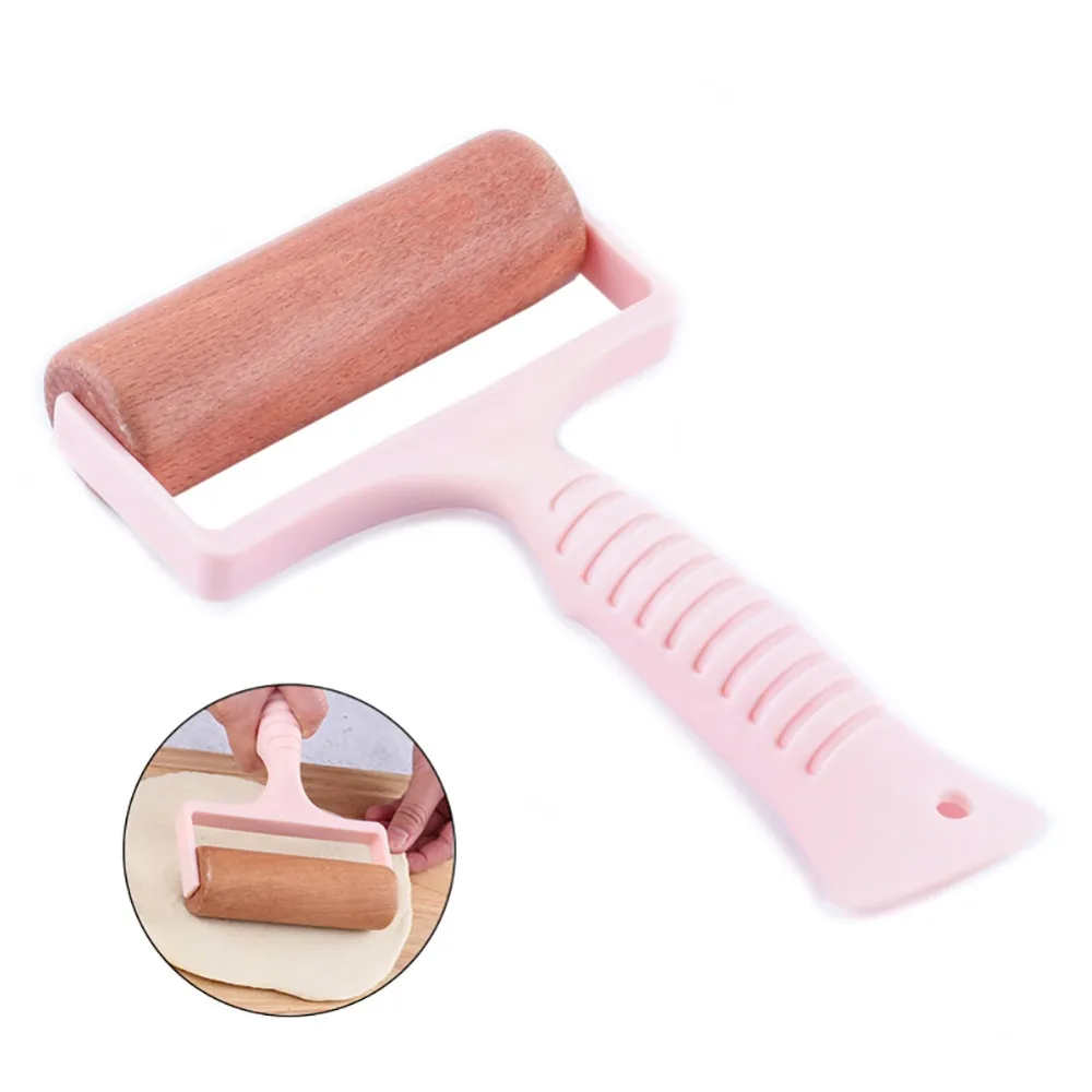 

Wooden Rolling Pin Manual Push Dough Roller Cookie Pizza Kitchen Baking Tool Hand Dough Roller for Pastry