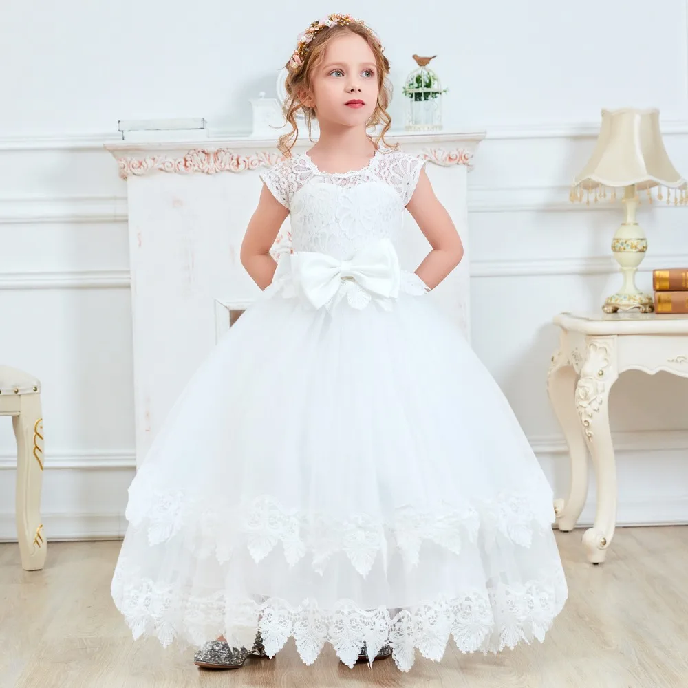 childrens white bridesmaid dresses