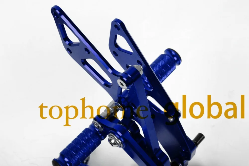 

Free Shipping Motorcycle Blue CNC Rearsets Foot Pegs Rear Set For Suzuki GSX1000R 2009-2014 2010 2011 2012 motorcycle foot pegs