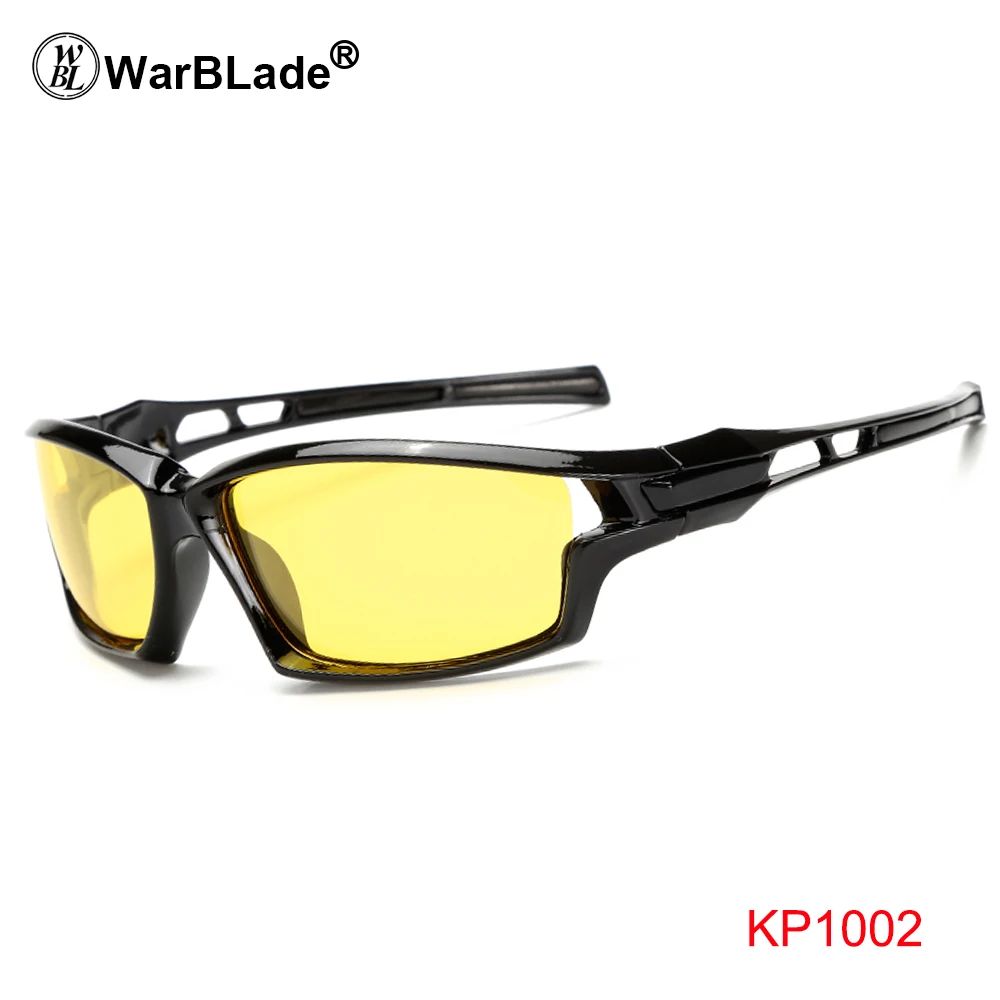 Мужские солнцезащитные очки ночного видения с желтыми линзами, антибликовые очки для вождения, поляризованные солнцезащитные очки с защитой от уф400 лучей, очки для вождения - Цвет оправы: 1002