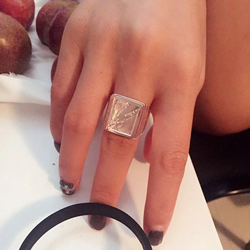 

Mcllroy men ring titanium stainless steel never fade punk vintage ring bague homme jewelry anel masculino sieraden dropshipping
