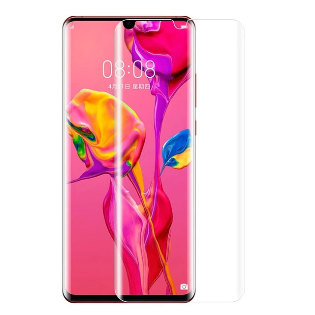 10D изогнутое стекло для huawei P30 Pro Lite на Hauwei hawei P 30 Pro светильник P 30Lite P30Pro P30lite защитная пленка закаленное стекло - Цвет: Transparent