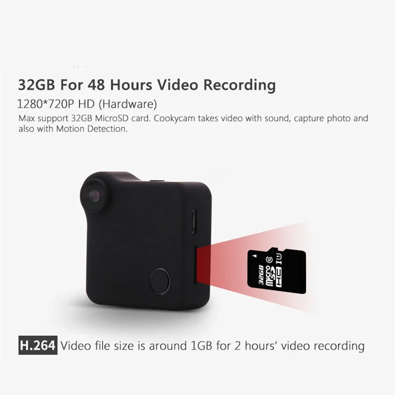 Мини камера HD 720P WIFI P2P носимые IP видеокамеры датчик движения микро велосипед тело