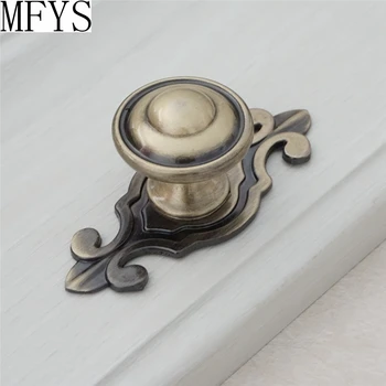 

Retro Drawer Knobs Dresser Handles Backplate / Bronze Cabinet Pull Handle Door Knobs Vintage Furniture Handle Hardware Antique