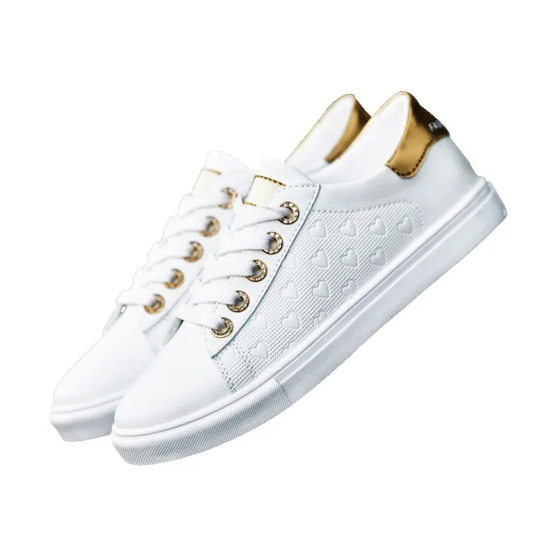 

Ladies Board White Shoe luxury brand Flats leather Platform Sneakers Women Lace Up Cartoon Women Shoes Female zapatos de mujer