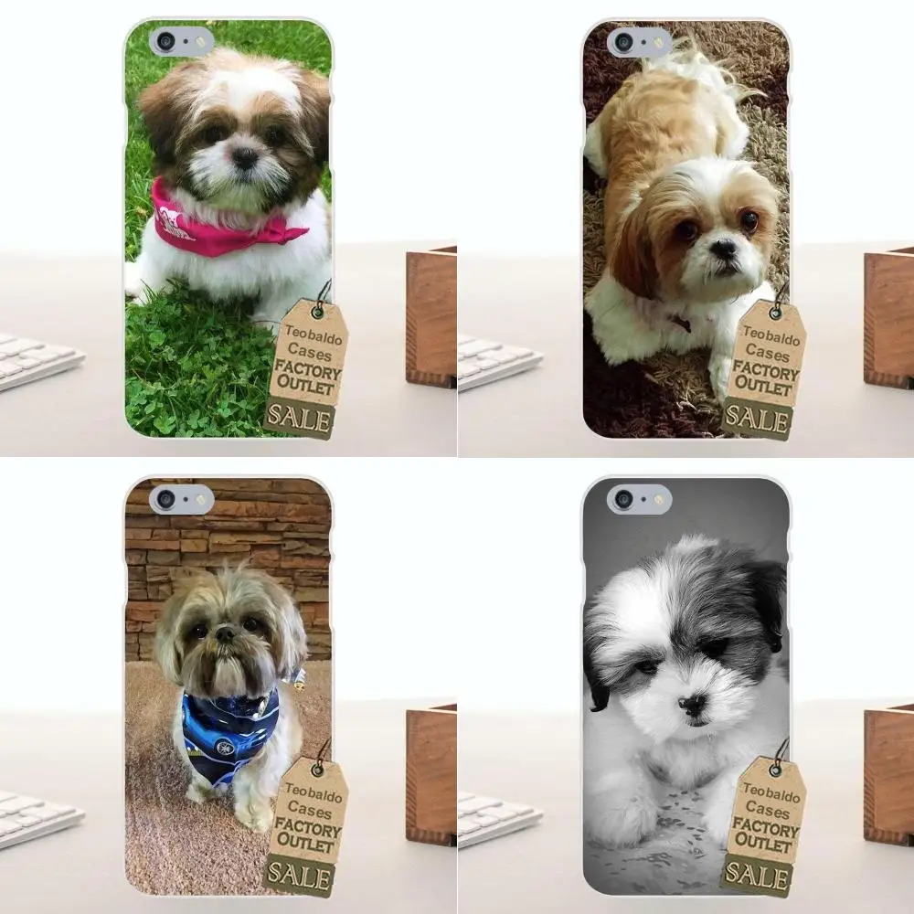 Tpwxnx Shih Tzu Puppy Dogs для Apple iPhone X 4 4S 5 5C SE 6 6S 7 8 Plus LG G4 G5 G6 K4 K7 K8 K10 TPU сотовый Чехол |