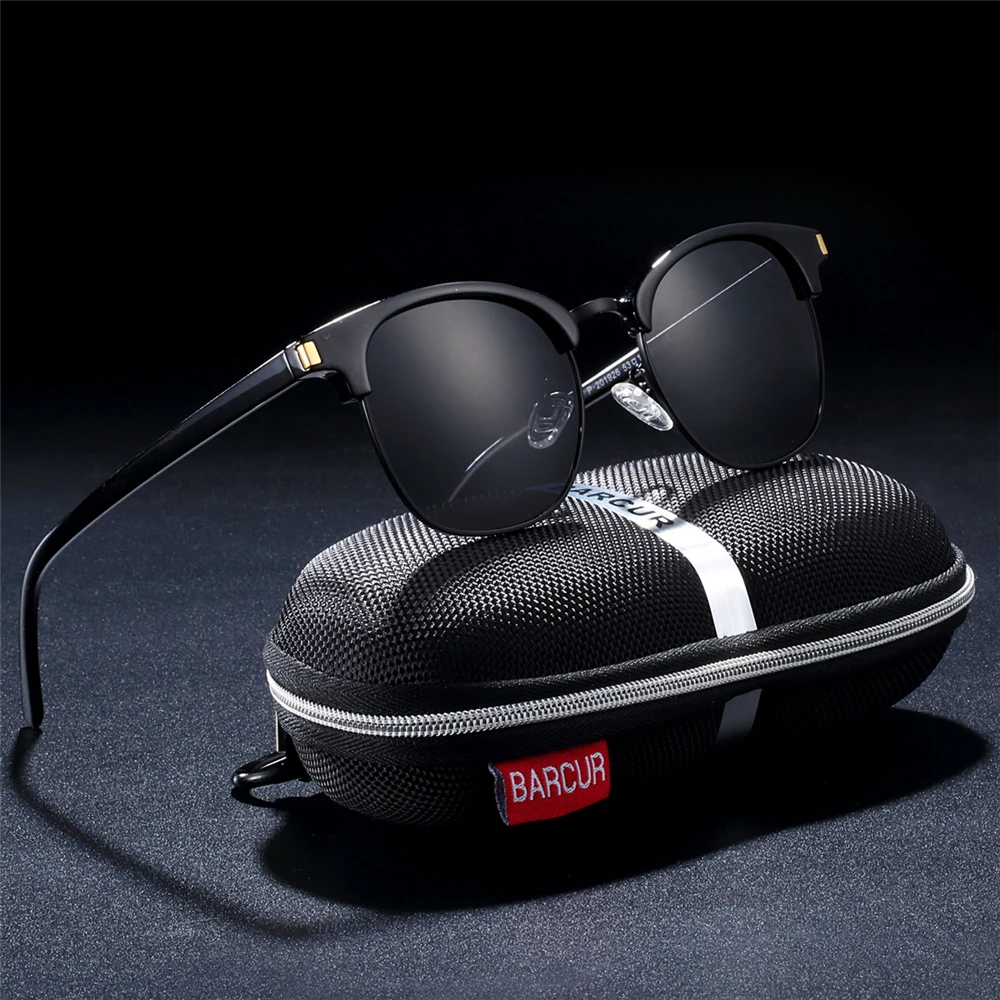 

BARCUR Sun glasses for Men Polarized Sunglasses Ladies Luxury Brand Women oculos de sol feminino