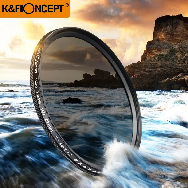 Ceny K F CONCEPT 40.5 ~ 82MM smukły suwak zmiennej filtr nd regulowany ND2 do ND400 neutralna gęstość dla Canon 7D 50D 60D