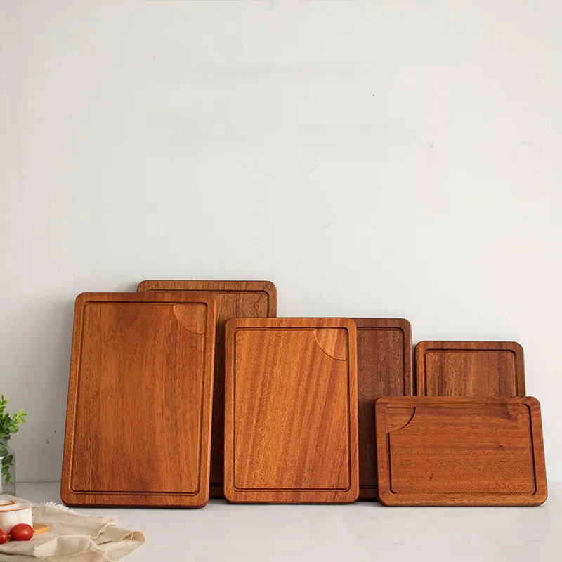 Домашняя тарелка для стейка Sapele деревянный поднос разделочная доска