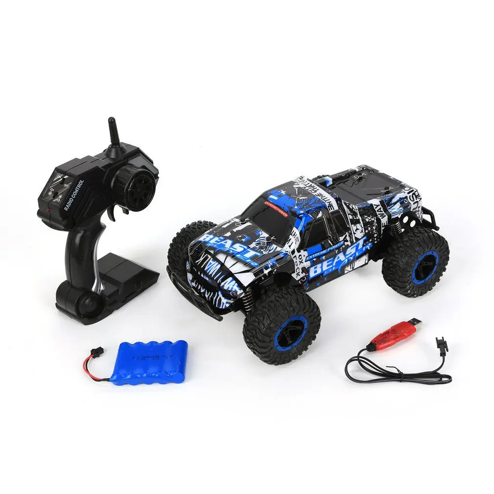 28 см Радиоуправляемая машина 1/16 4WD 25 км/ч водительская машина двойной двигатель привод Bigfoot автомобиль пульт дистанционного управления модель автомобиля внедорожник игрушка - Цвет: LR-R004B