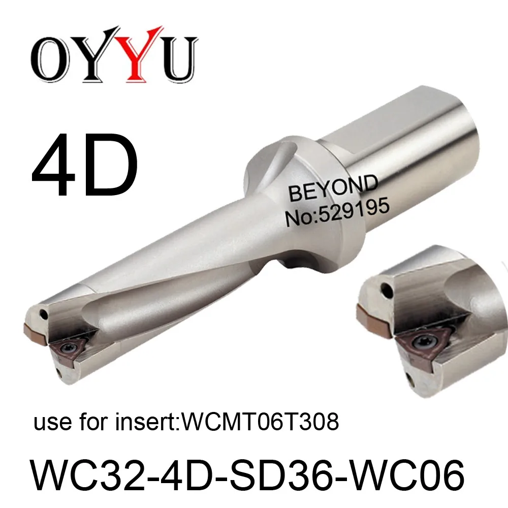 

WC32-4D-SD36-WC06, WC indexable insert drill U Drilling Shallow Hole indexable insert drills,Cooling hole,original factory