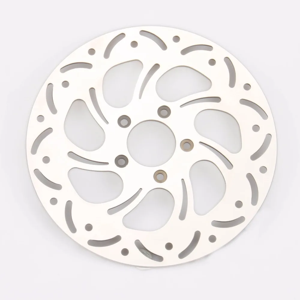 Motorcycle Chrome Front Brake Rotor For Harley Touring Road King Street Bob Road Glide Dyna 2000