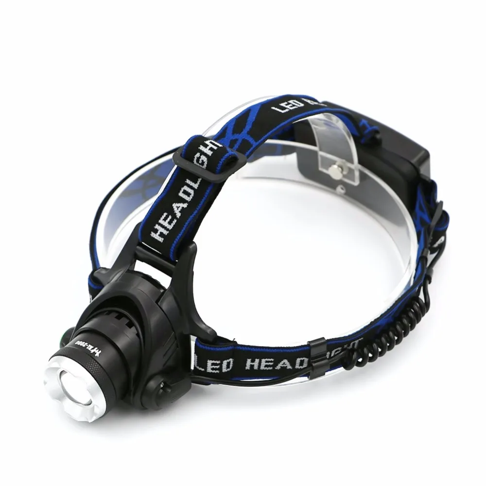 Налобный фонарь со светодиодной подсветкой 18650 лм 3 режима|headlamp zoomable|head lightt6 headlamp |