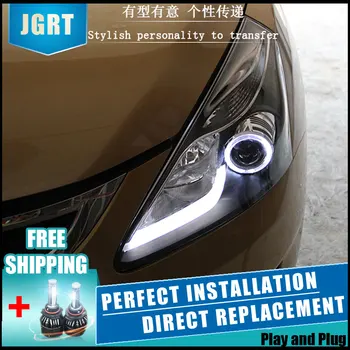 

2PCS LED Headlights For Nissan Tiida 2013-2014 Car Led Lights Double Xenon Lens Car Accessories Daytime Running Lights Fog Light