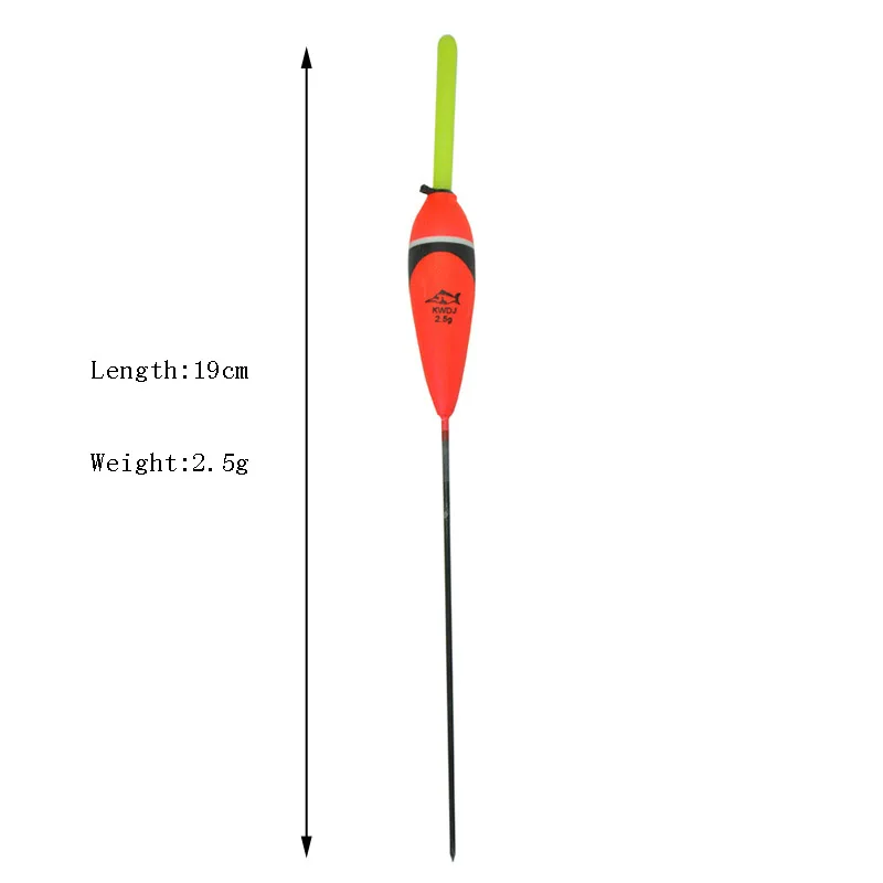 10 шт./лот, 2,5, поплавок для ловли карпа, аксессуар для рыбалки, морские поплавки, вертикальный буй, поплавок, палка для рыбной снасти, вертикальная - Цвет: FF2PBRD