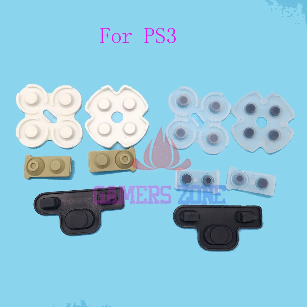 Для sony Playstation PS 3 силиконовый Кондуктивный резиновый кнопочный коврик набор для PS3