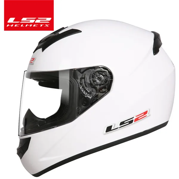 Gloss white LS2 FF352 Полнолицевой мотоциклетный шлем городской мото rbike гоночные шлемы скутер шлем casco moto capacete шлемы - Цвет: Gloss white