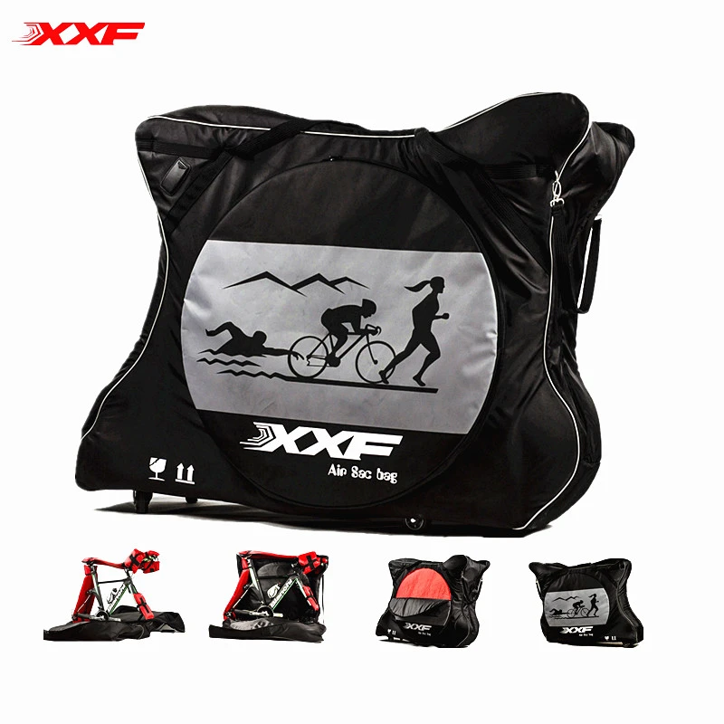 XXF Bike travel Bag Case bike box for Triathlon tt Mtb 700C Road Bikes Air Pads Protector