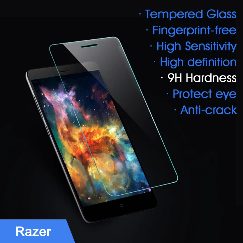 Твердое закаленное стекло 9H для телефона RAZER 2 Защитная пленка экрана с защитой от