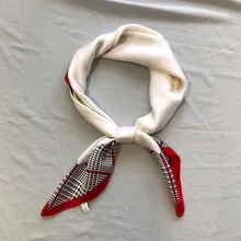 Маленький квадратный шарф, элегантный платок на шею, Женский Галстук для волос, повязка, платок, женский шелковый шарф, квадратные шарфы, аксессуары