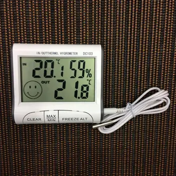 

DC103 Electronic Hygrometer LCD Digital Thermometer Temperature Humidity Meterr Degree Electronic Thermometer