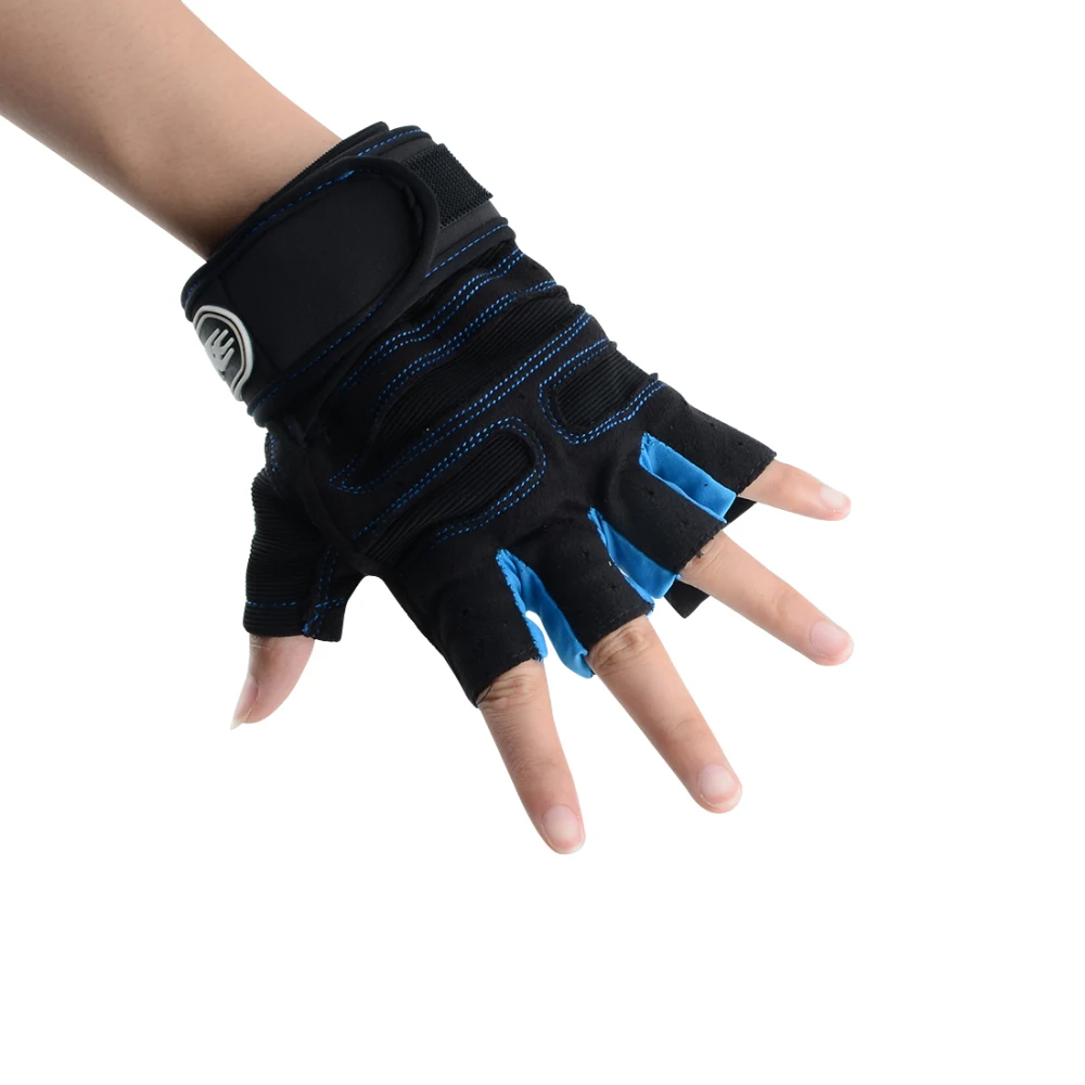 

Weight lifting Gym Gloves Cycling Gloves Training Fitness Wrist Wrap Workout Exercise Sports Bodybuilding Sports Gloves