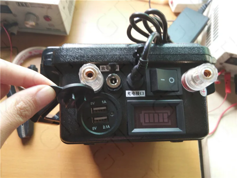 Водонепроницаемый взрывозащищенный портативный 12 v 50ah литий-ионный аккумулятор 12 v 18650 bateria 2 USB порта для рыболокатора Sow гнездо для рыбалки