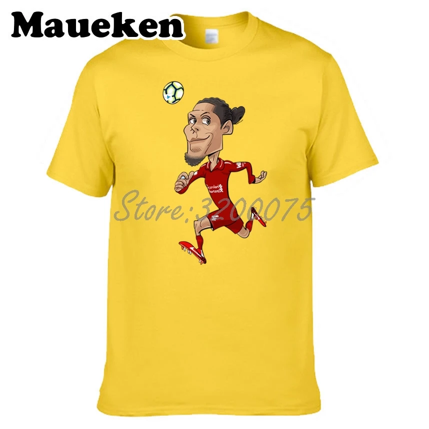 Мужская футболка с круглым вырезом Virgil van Dijk 4 Нидерланды W19030201|Футболки| |