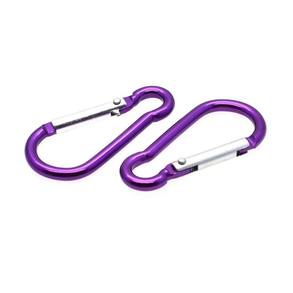 Lot De 6 Mousquetons à Clés Avec Porte-clés - Avec Fermeture à