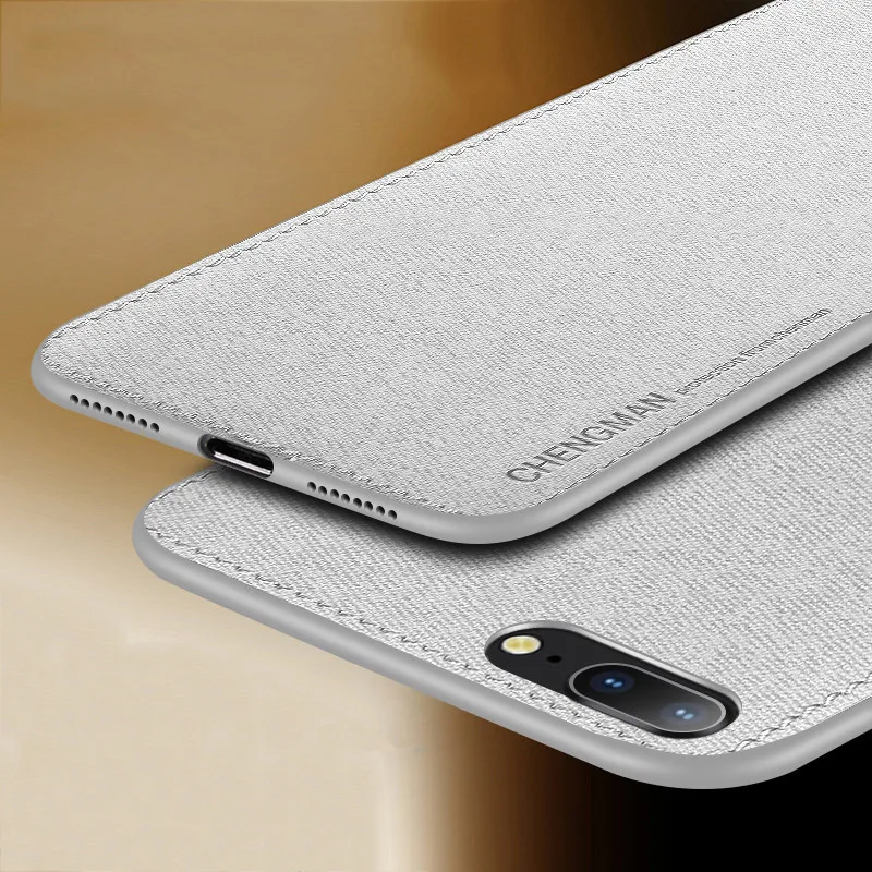 

Fabric Splice Back Cover Phone Case For iPhone X 7 8 Plus Case Silicone Capa Soft Phone Case for iPhone 10 7 8 6 6s plus Coque