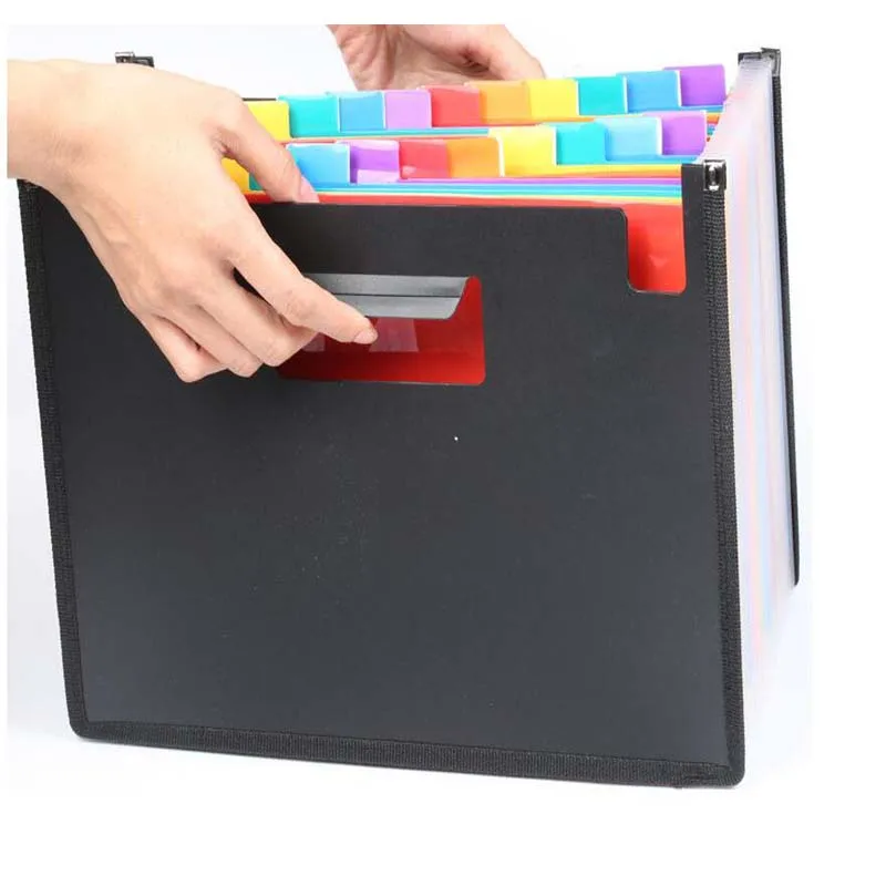 

plastic A4/a4 document/file folder/organizer/bag/case for documents/expanding/file foldable 24 pockets extension folder