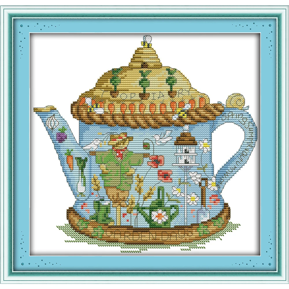 NKF The Scarecrow Teapot Patterns Needlework Painting Cross Stitch NKF The Scarecrow Teapot Patterns Needlework Painting Cross Stitch