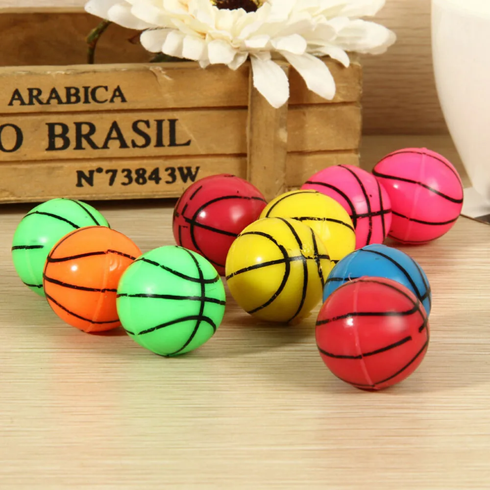 

10 Pcs/set Bouncing Ball Rubber Elastic Jumping Basketball Kid Outdoor Toy