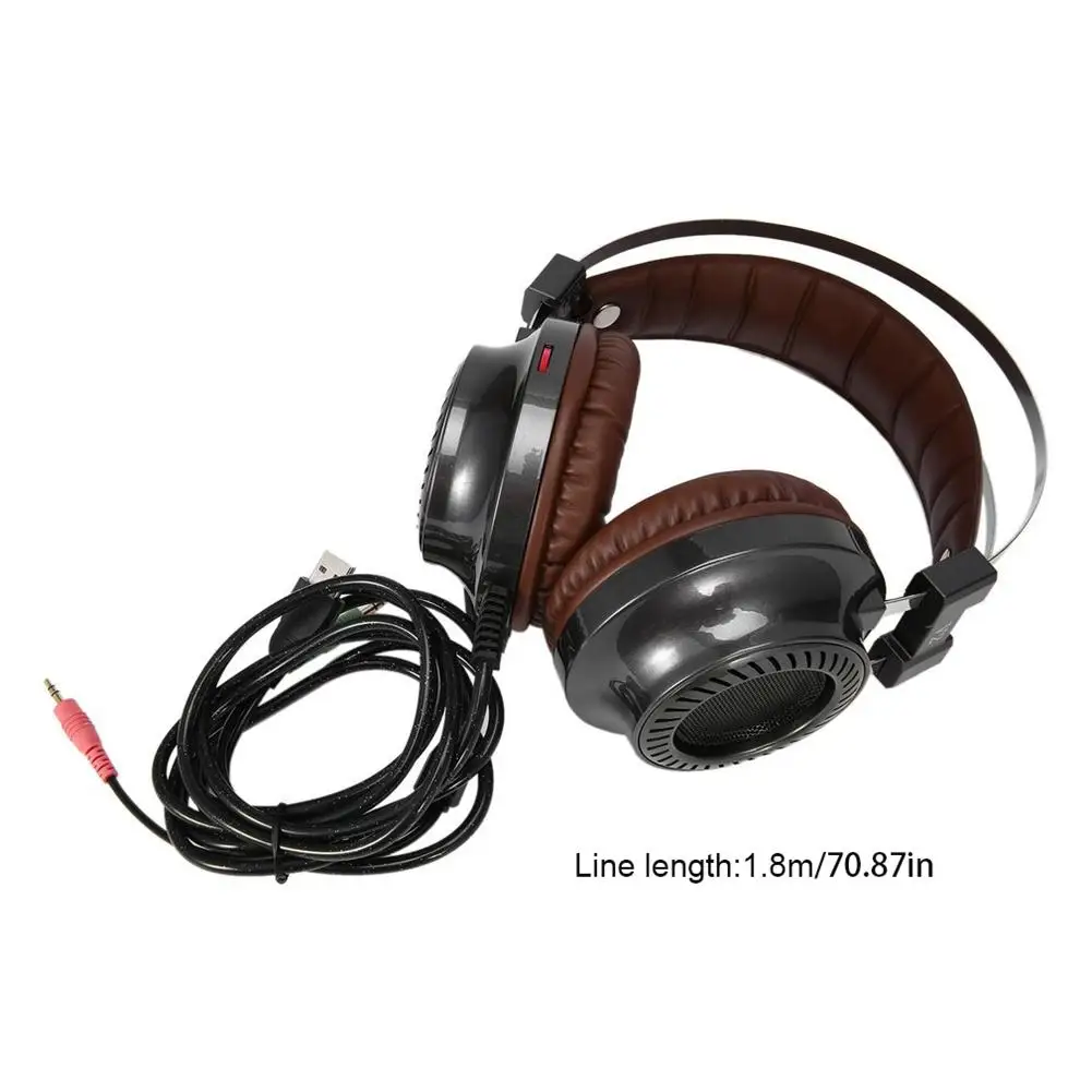 Fashion Keren Handset Retro Steampunk Headset Aviator Headset Steel Series Fidelity Speaker Stereo V2 Game PC Cahaya Handphones