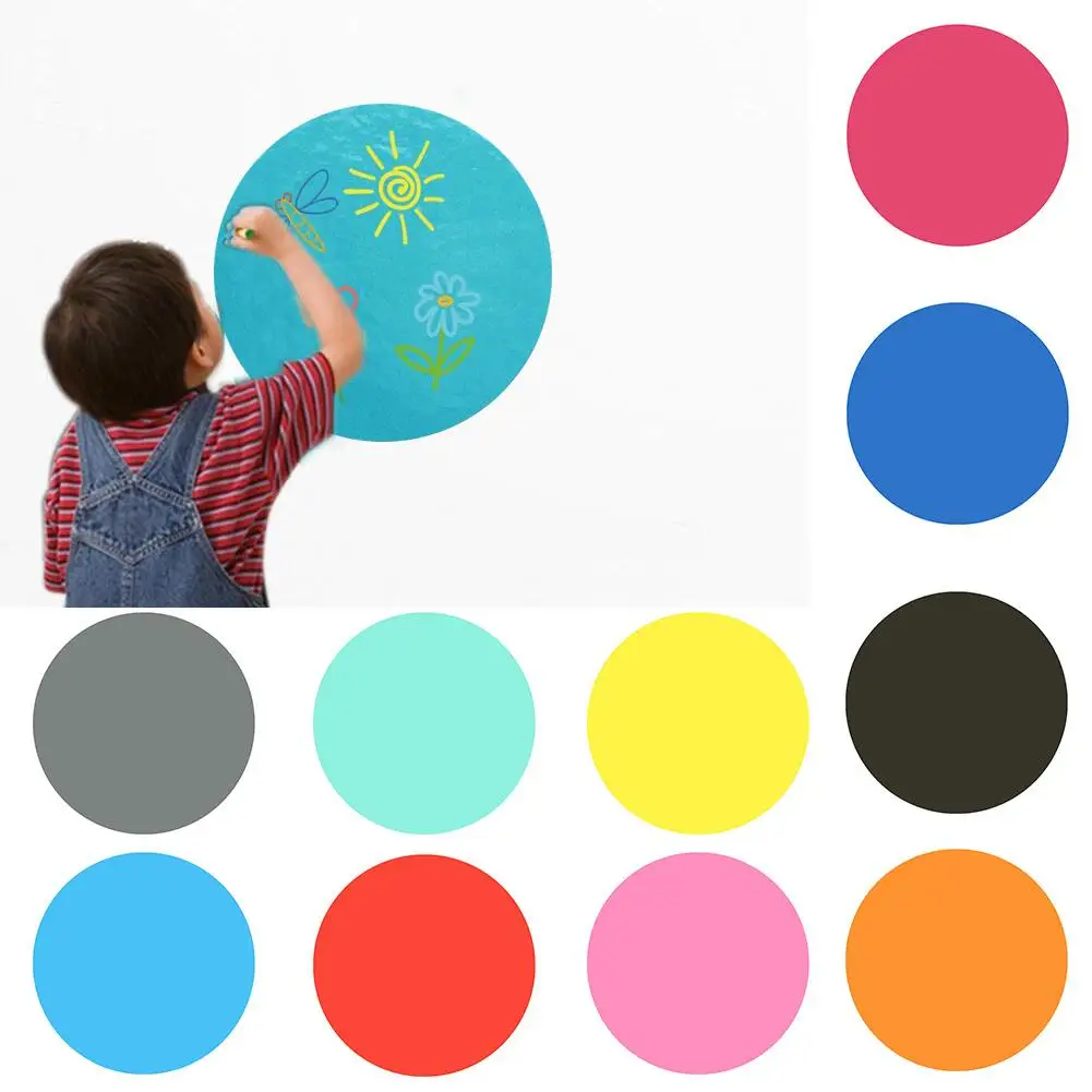 

New Style 28cm Round Message Board Tag Wall Sticker Decal Home Kid Room Kindergarten Decor Kid's Room Decoration Wall Stickers