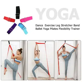 

Elastic Gym Belt for Yoga Ballet Dance Soft Opening Foot Stretch Band Soft Athletic Ballet Stretch Resistance Rubber Belt