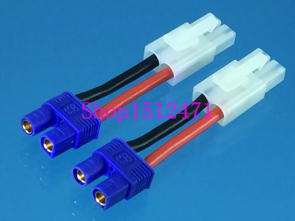 Переходник штепсельного соединителя от TAMIYA до EC3 14AWG провод 5 см для источника