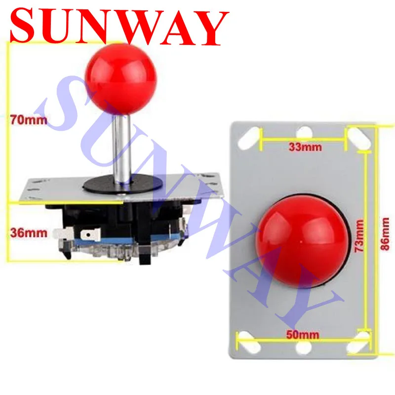 Джойстик Sanwa для аркадных игр кнопочные части DIY набор с 2x8 способ аркадный джойстик + 14 x американская кнопка с микропереключателем