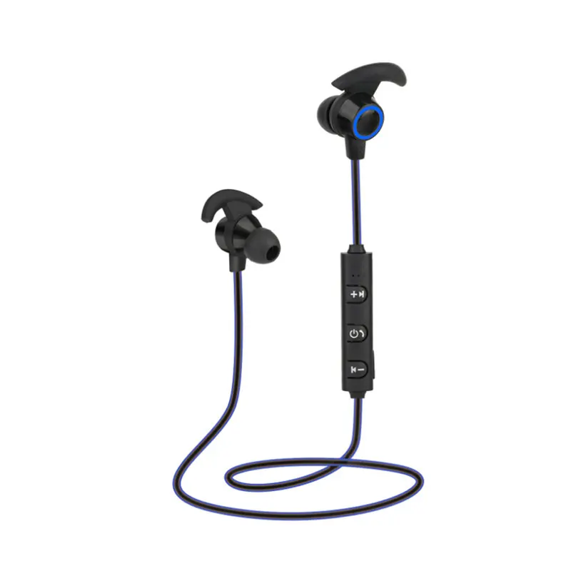 AX-02 Bluetooth Earphone Sports Noise Reduction Stereo Bass Bluetooth Headset Wireless Earbuds Handsfree With Mic For All Phones - Color: blue