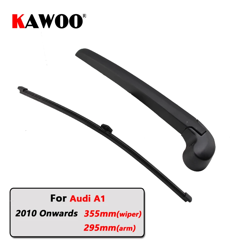 KAWOO Car Rear Wiper Blades Back Window Wipers Arm For AUDI A1 Hatchback (2010 ) 355mm Auto KAWOO Car Rear Wiper Blades Back Window Wipers Arm For AUDI A1 Hatchback (2010 ) 355mm Auto