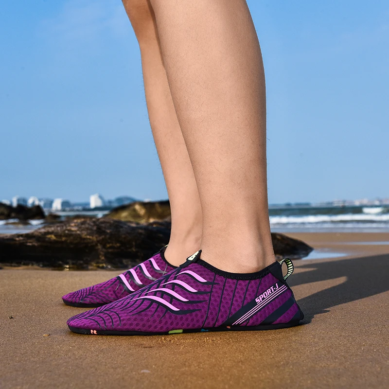 Мужская Летняя Влагоотводящая быстросохнущая Нескользящая уличная походная обувь; пляжная обувь для рыбалки, амфибия; женская спортивная обувь