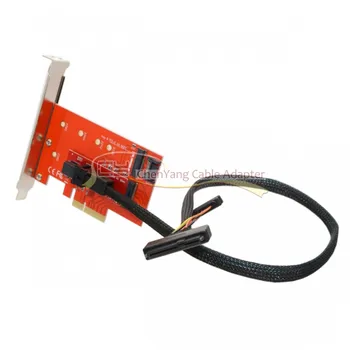 

PCI-E 3.0 x4 Lane Host Adapter M.2 NGFF M Key SSD to U.2 U2 Kit SFF-8639 with Cable for Mainboard Intel SSD 750