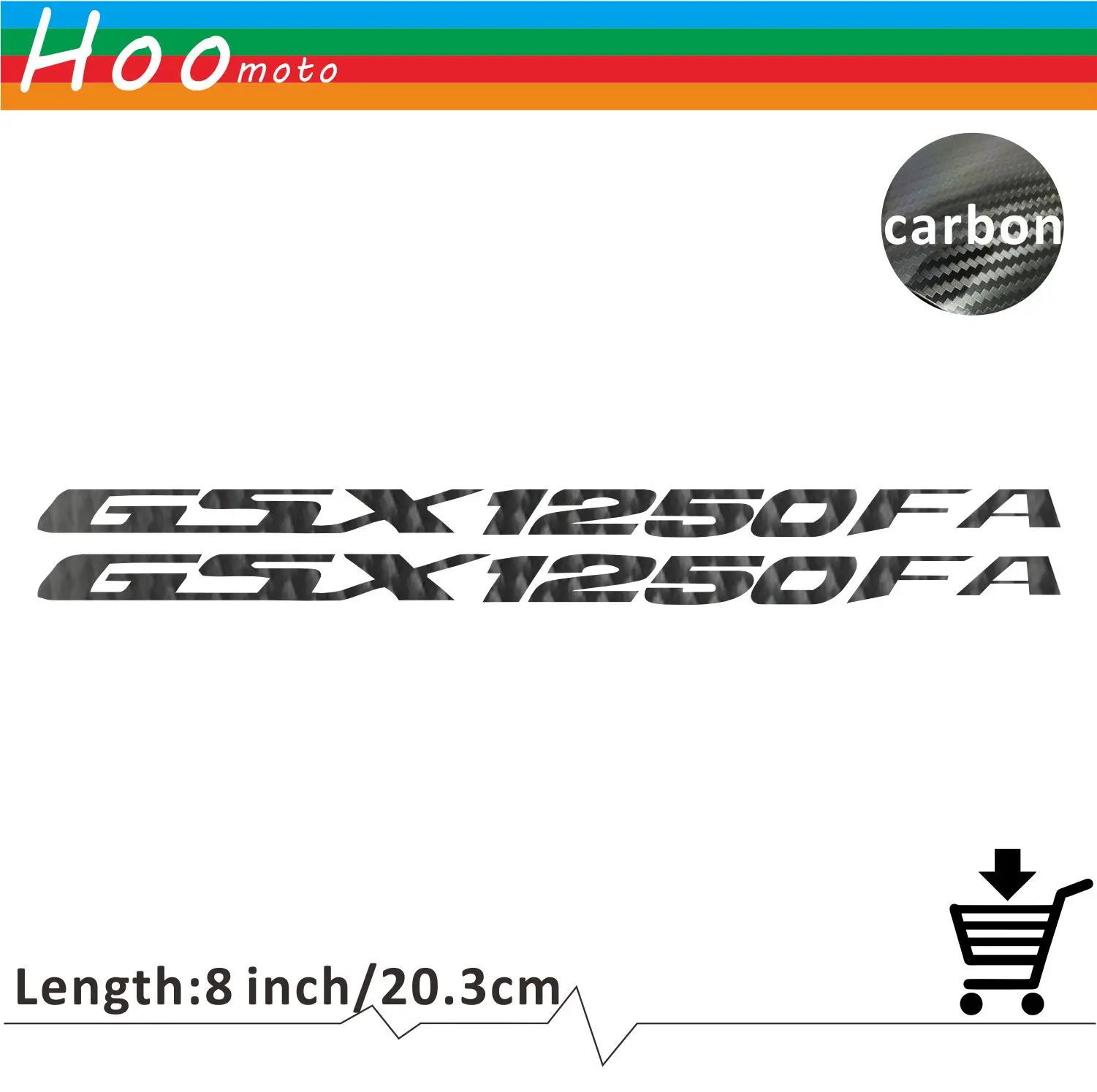 

For SUZUKI GSX 1250 FA Motorcycle Sticker Decal Carbon Car Sticker Wheels Fairing Helmet 5D Carbon Fiber Sticker MOTO