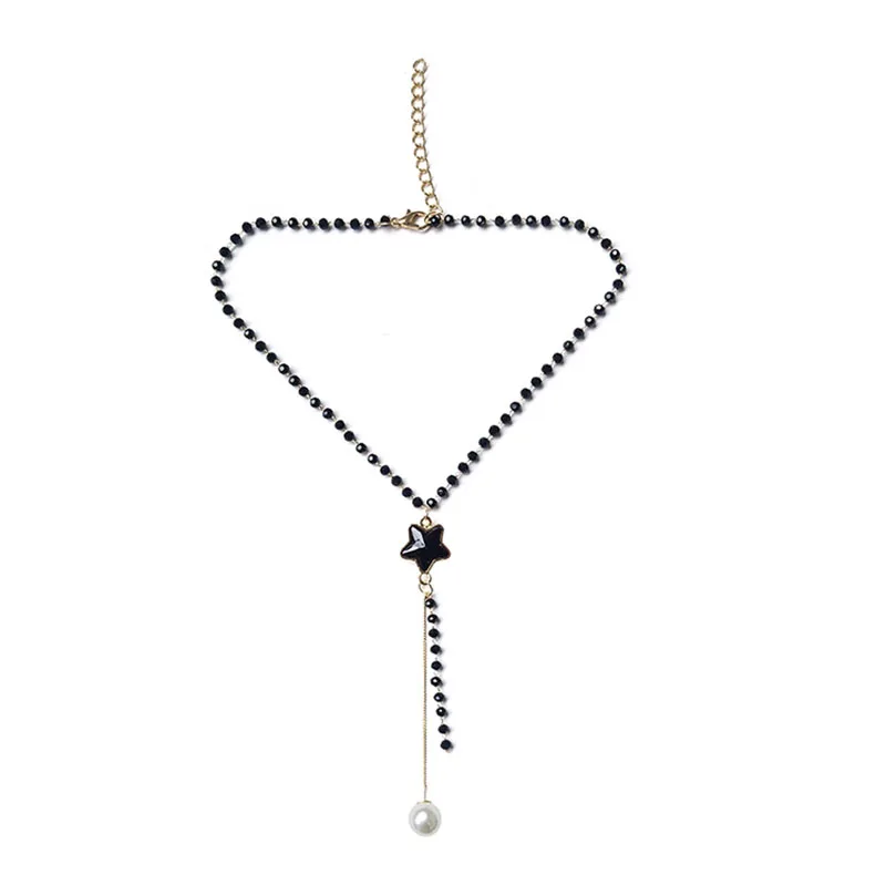 Short-necklaces-of-pentagram-short-necklaces-Korean-temperament-collar-necklaces-simple-neckband-female (2)