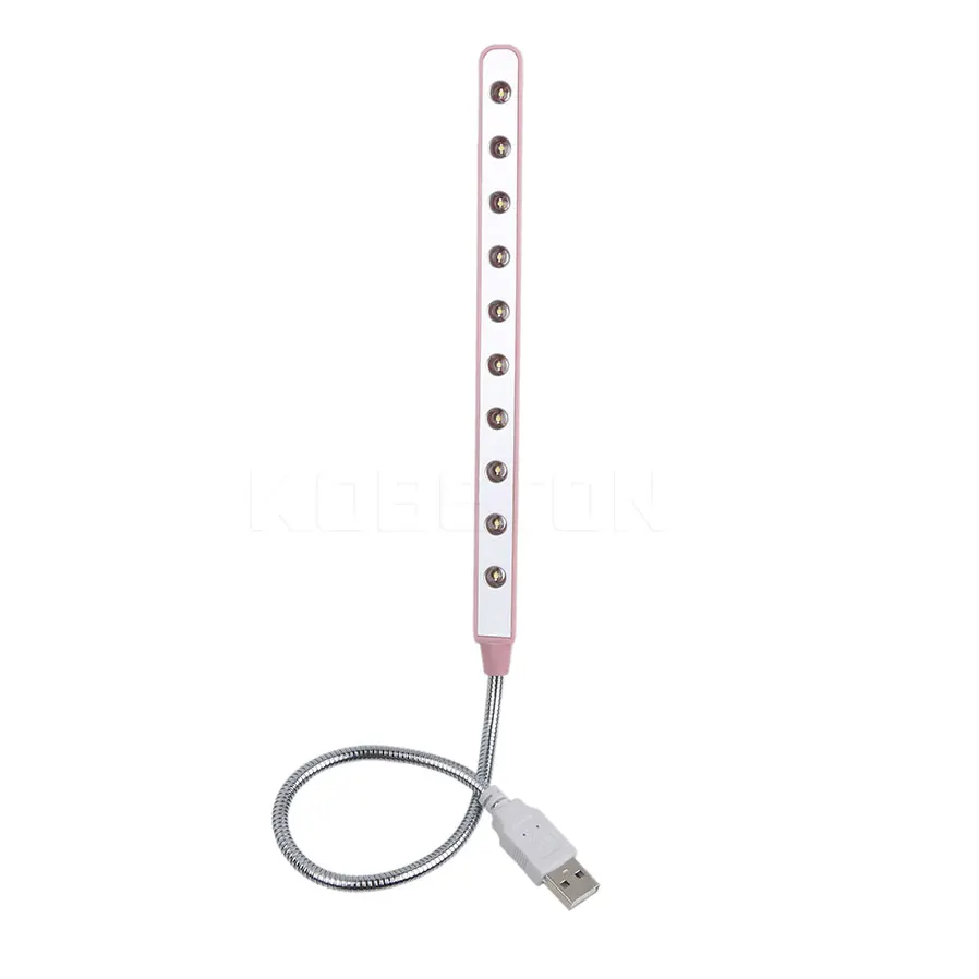 

Night Light USB Light Flexible Ultra Bright Luminary Mini 10 LEDS Lamp Computer LED Lamp For PC Laptop Convenient For Reading