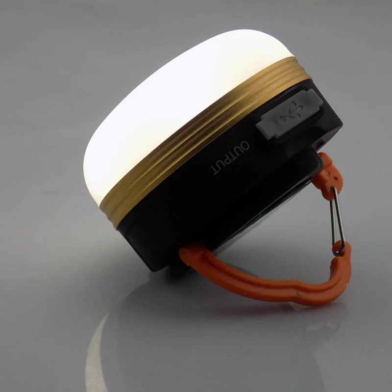 USB перезаряжаемый портативный светодиод кемпинговая лампа для палатки свет 300 люмен ультра яркий источник питания зарядное устройство для мобильного телефона