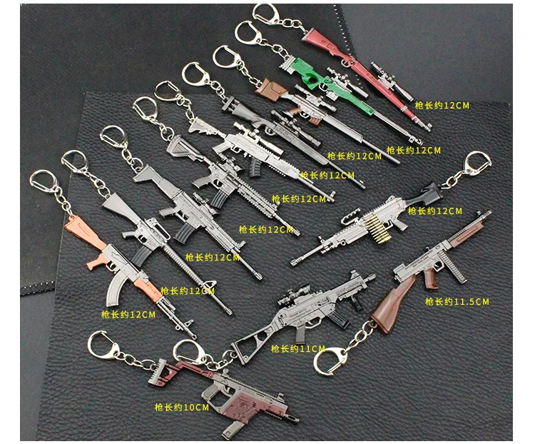 

2019 New PUBG Cosplay Costume Keychain Movable Helmet Backpack Pan Alloy Model Key Chain llaveros 98K AWM Mini Pendant llaveros